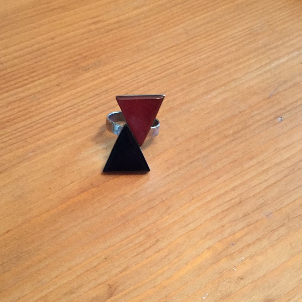 Silver Karneole and Onyx ring